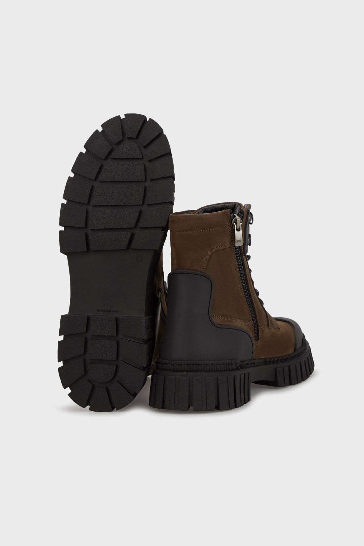 JAMES FRANCO-James & Franco Zippered Nubuck Δερμάτινες Μπότες Ανδρικές ΜΠΟΤΕΣ 5409312 Τ 4