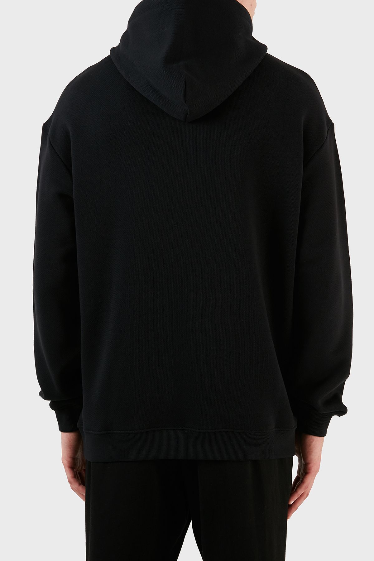 Sweat مردانه SWEAT 6R1M7U 1J7DZ 1J7DZ 0999 با کلاه معمولی نخی Emporio Armani
