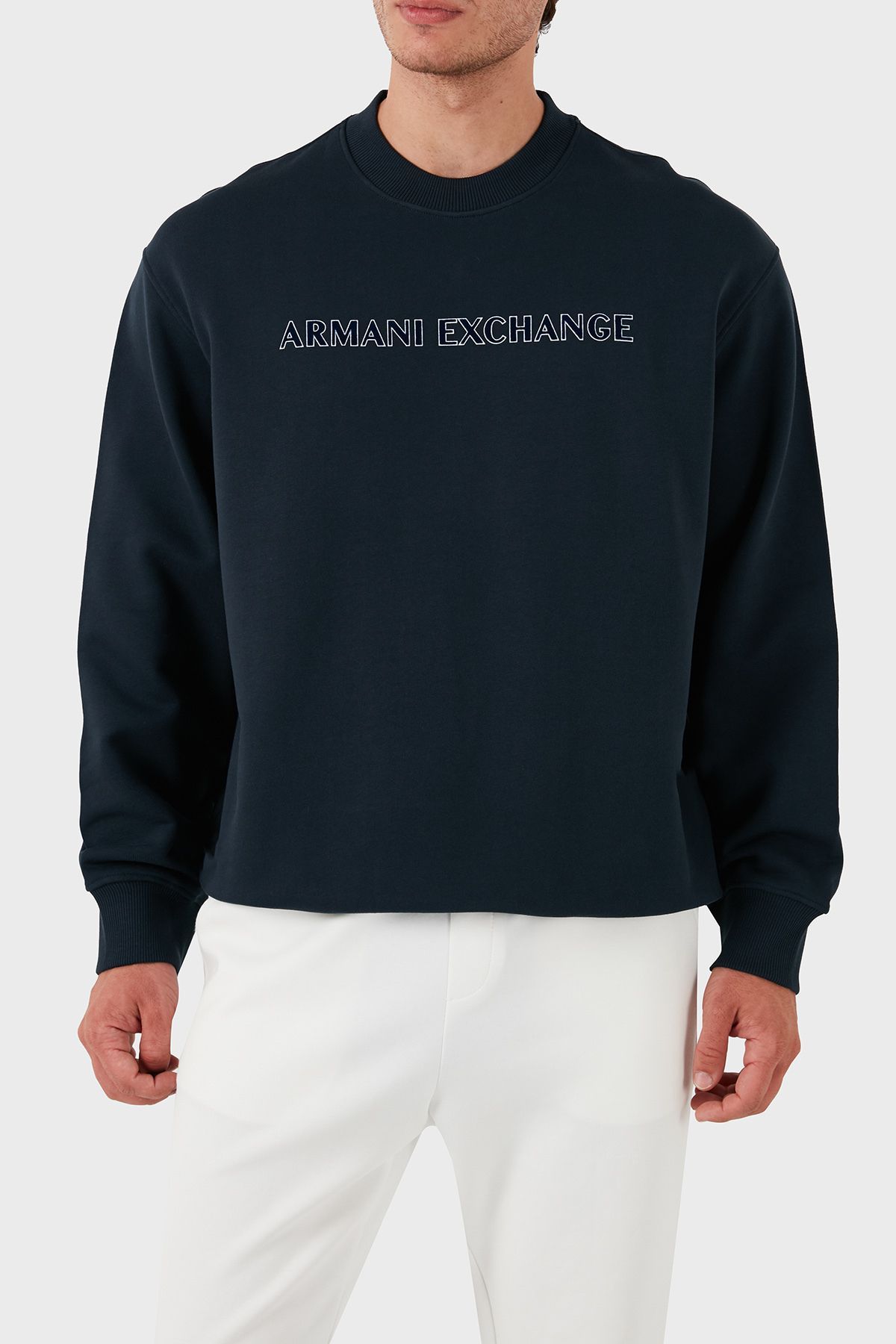 Cotton Crew Neck Sweat مردانه SWEAT 6DZMBA ZJADZ 1510 Armani Exchange