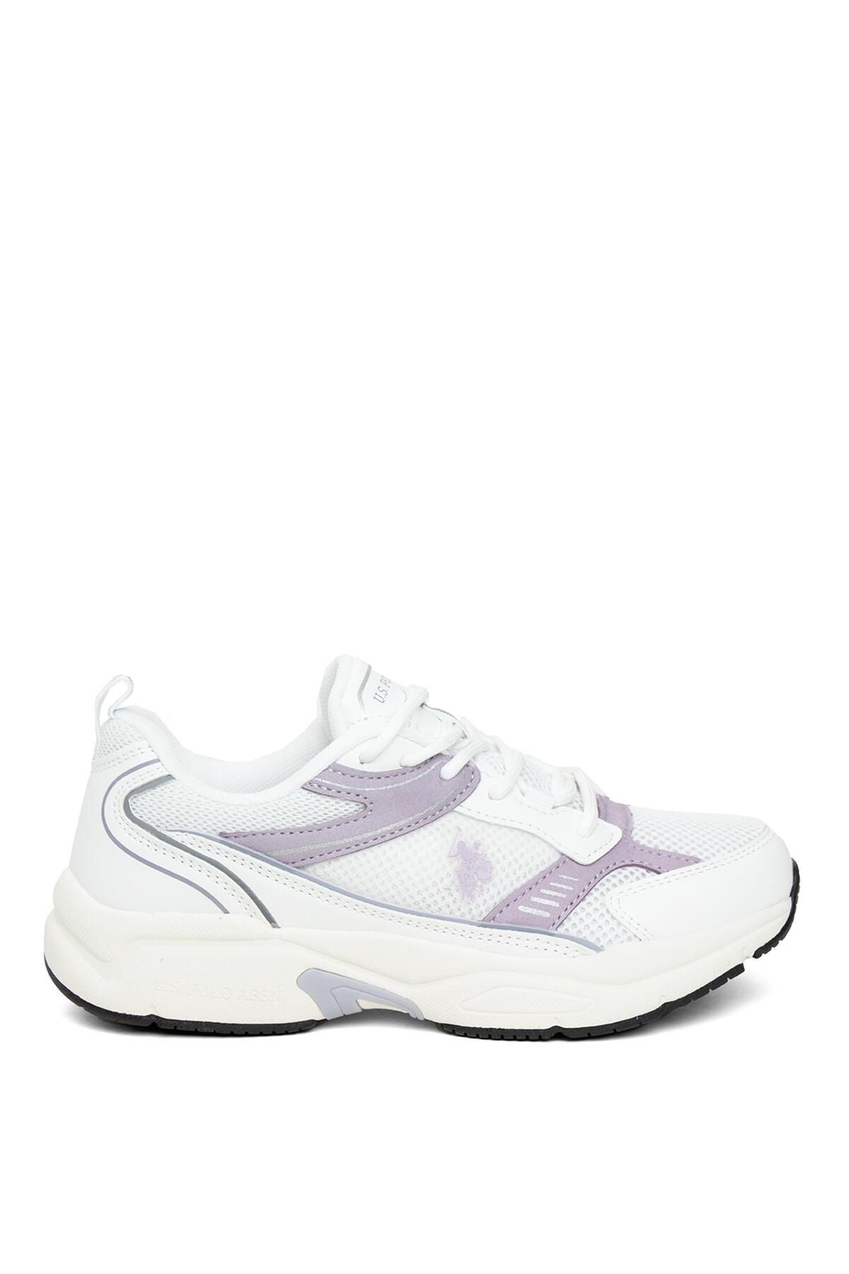 BASE. Polo 101532444 کرم 4FX کفش کتانی کلاسیک زنانه سفید - یاسی U.S. Polo Assn.