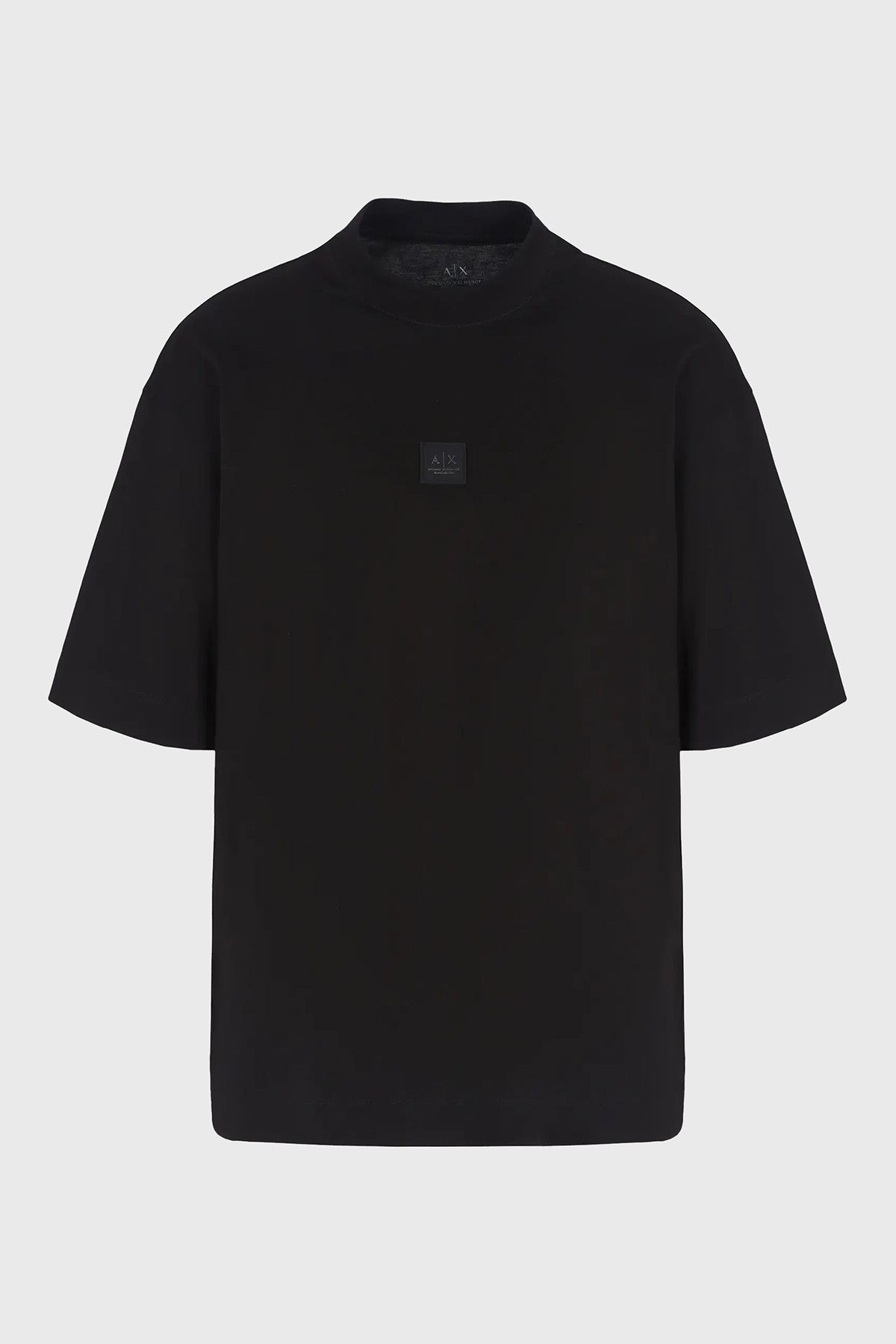 تی شرت مشکی مردانه دوچرخه پنبه ای Yaka T پیراهن Tring XM000118 AF10361 UC001 Armani Exchange