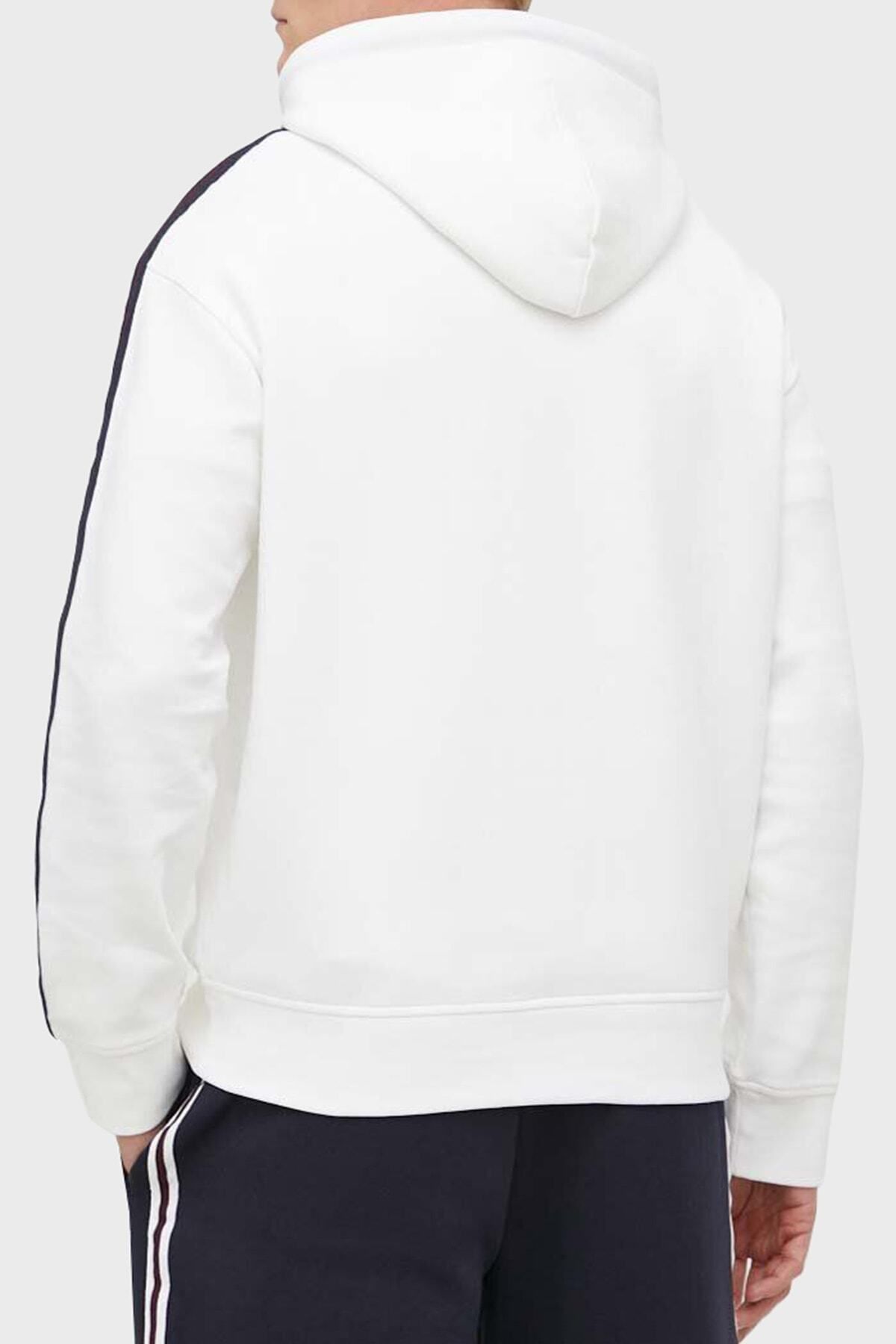 سویشرت سفید مردانه آرم کتبی کتری معمولی عرق مناسب نر 6rzmld zjzgz 1116 Armani Exchange
