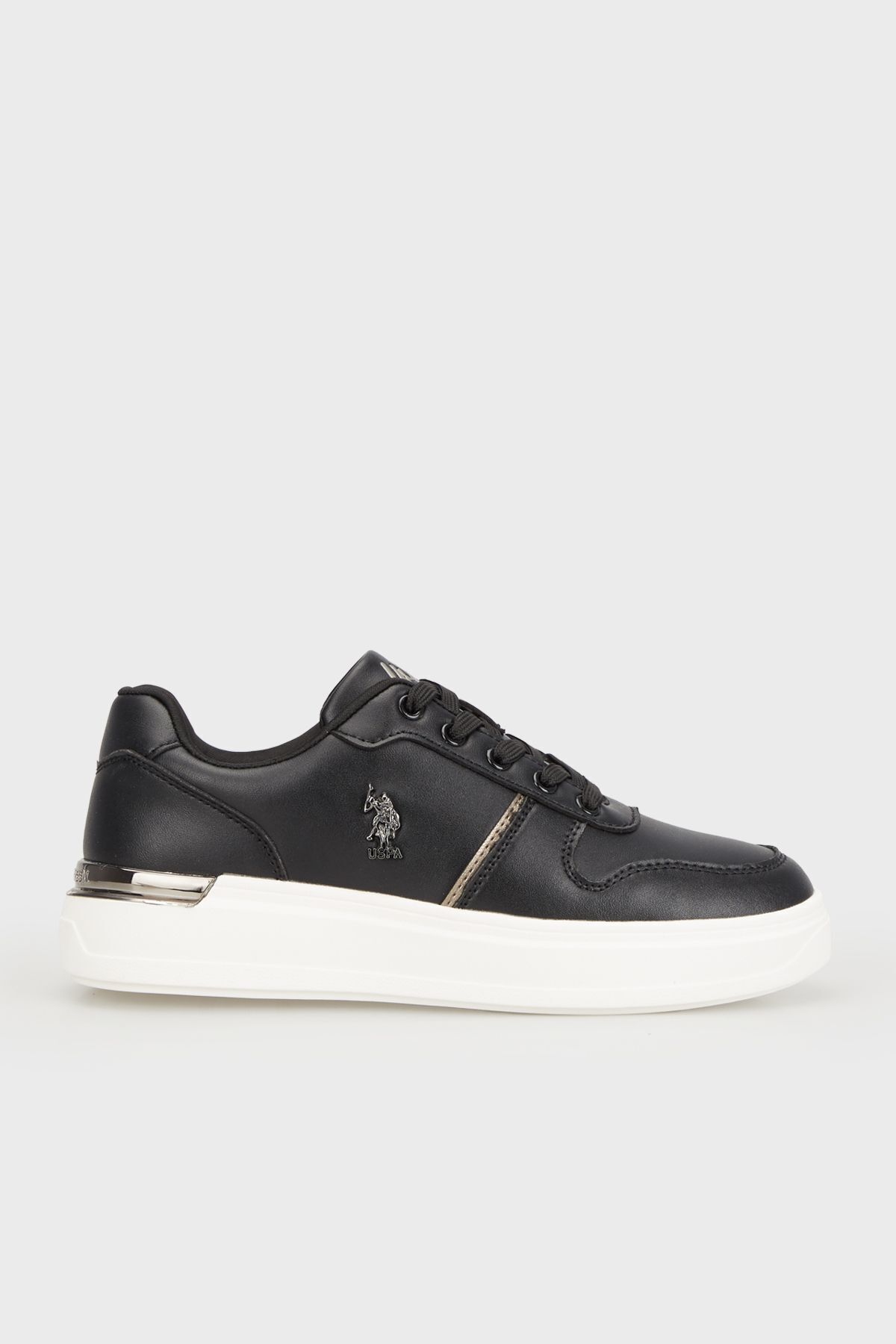اسنیکر مشکی زنانه پایه. کفش ورزشی چوگان alka 4fx U.S. Polo Assn.