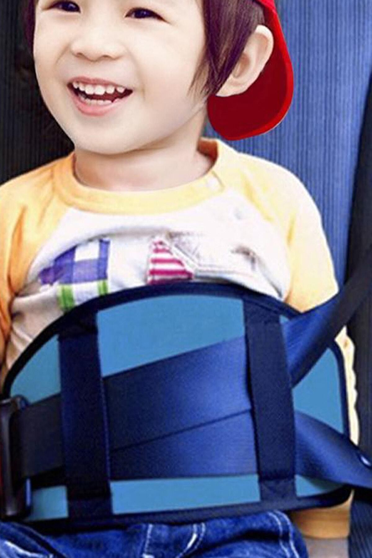 Bundera-Soft Kids Blue Seat Belt Organizer Case Car Seat Belt Holder Belt Organizer Pad 4