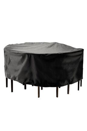 Bundera Guise 160x80 Siyah Yuvarlak Bahçe Mobilya Brandası Mobilya Koruma Ört...