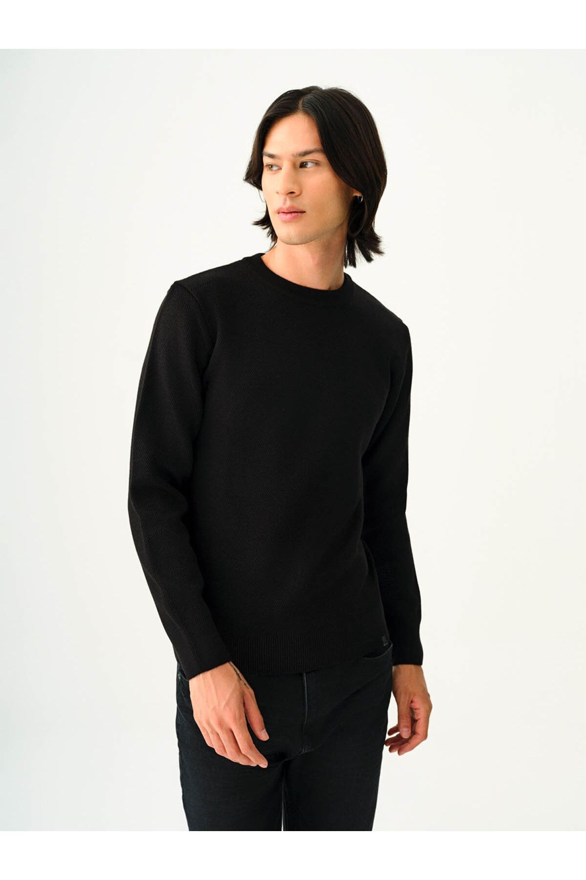 Loft Men s Black Lf 2036726 Model Sweater Trendyol