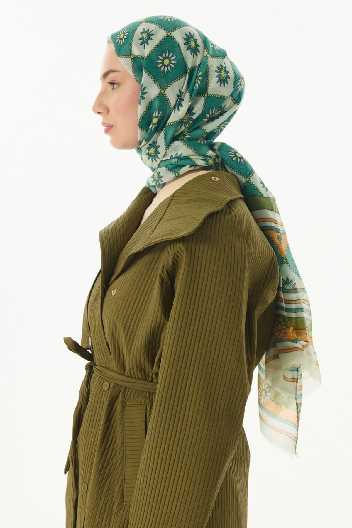 SOFT AKSESUAR-Daisy Patterned Shawl - Stylish and Comfortable 4