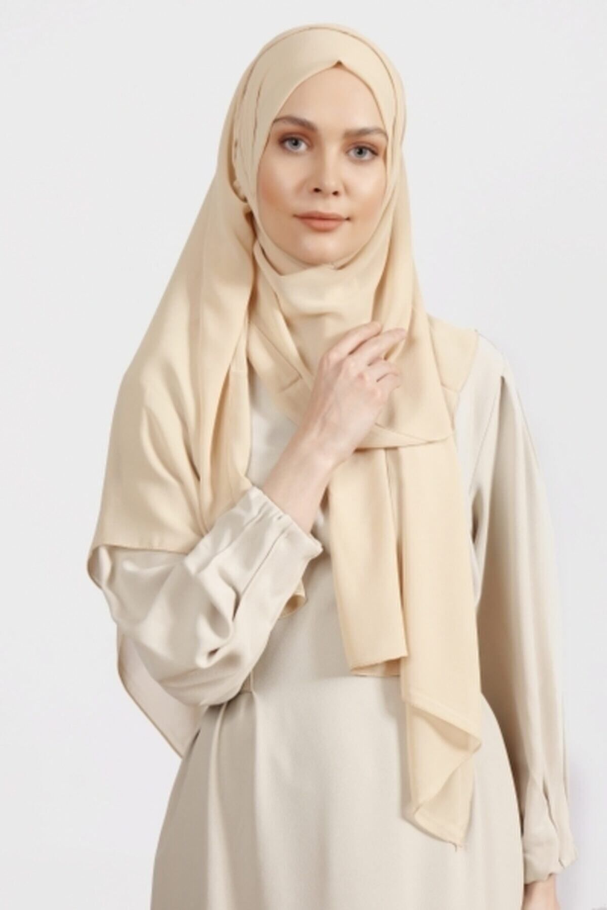 Differenza-Crepe Shawl Light Beige 3
