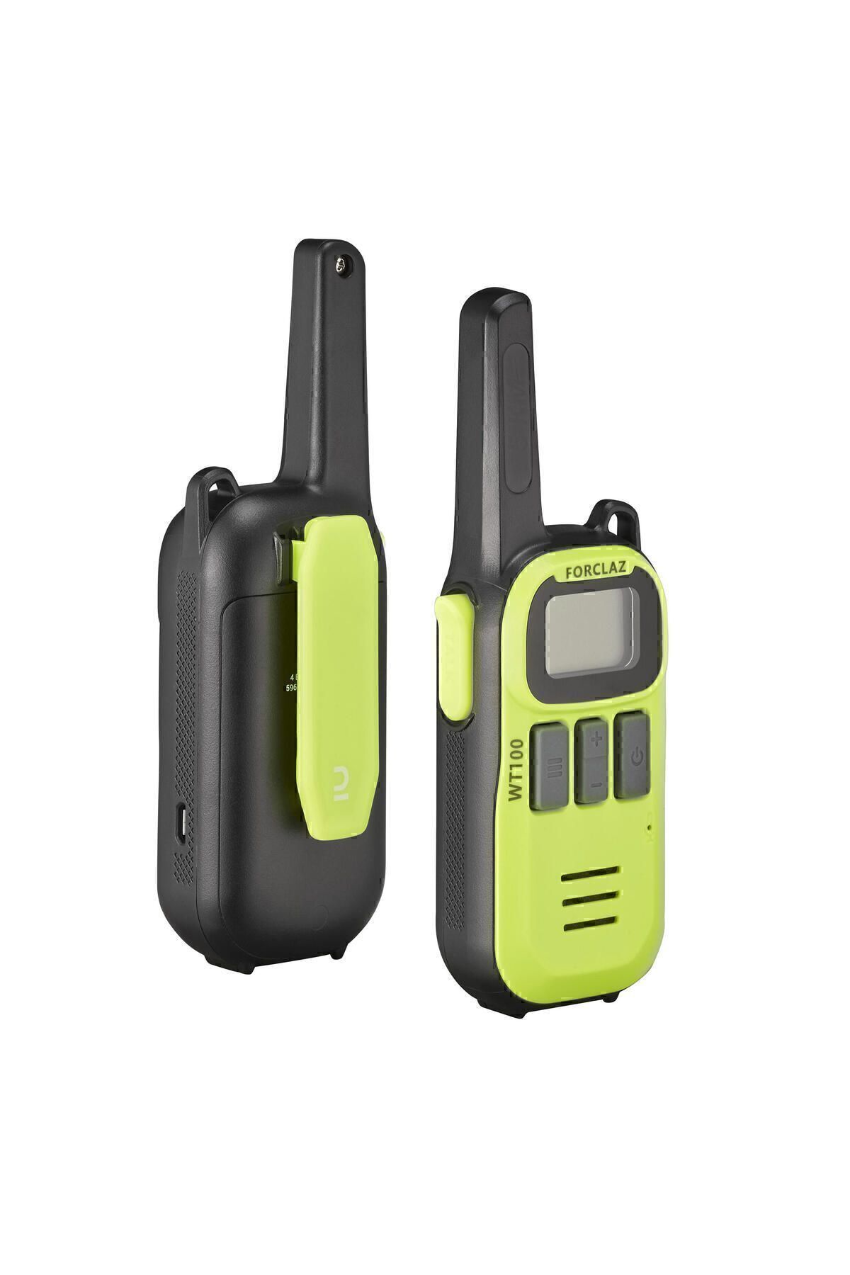 Forclaz Usb Ile Şarj Edilebilen Walkie Talkie - 5 Km - Sarı / Siyah - Wt100