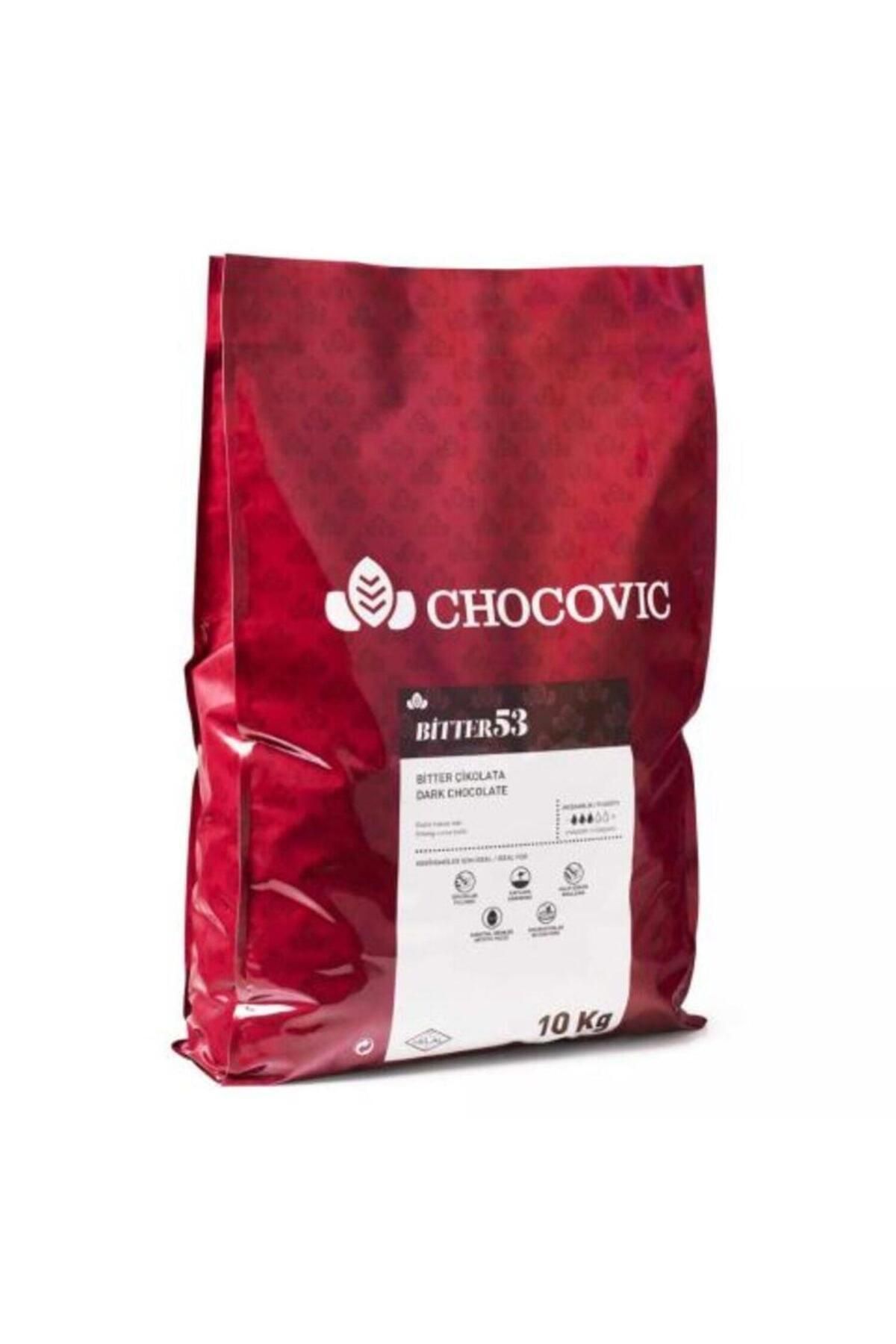CHOCOVİC Bitter Pul Çikolata %53 10 KG