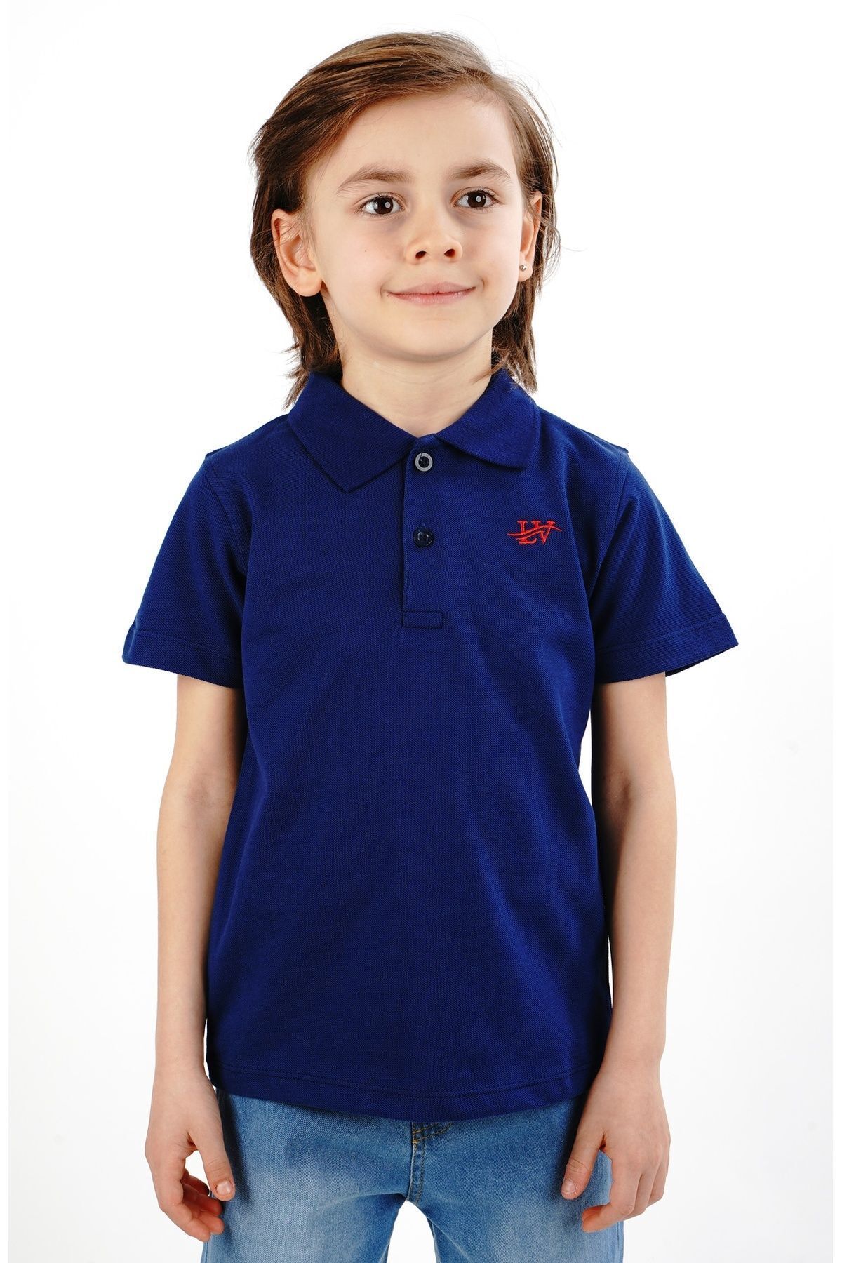 polo collar school t-shirt