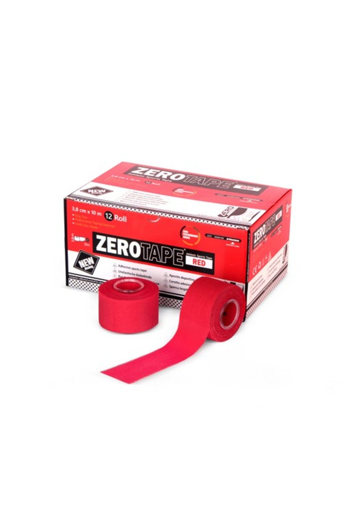 Zero Sports Medicine Zerotape Kırmızı 3,8cm X 10m Sporcutespit Bandı