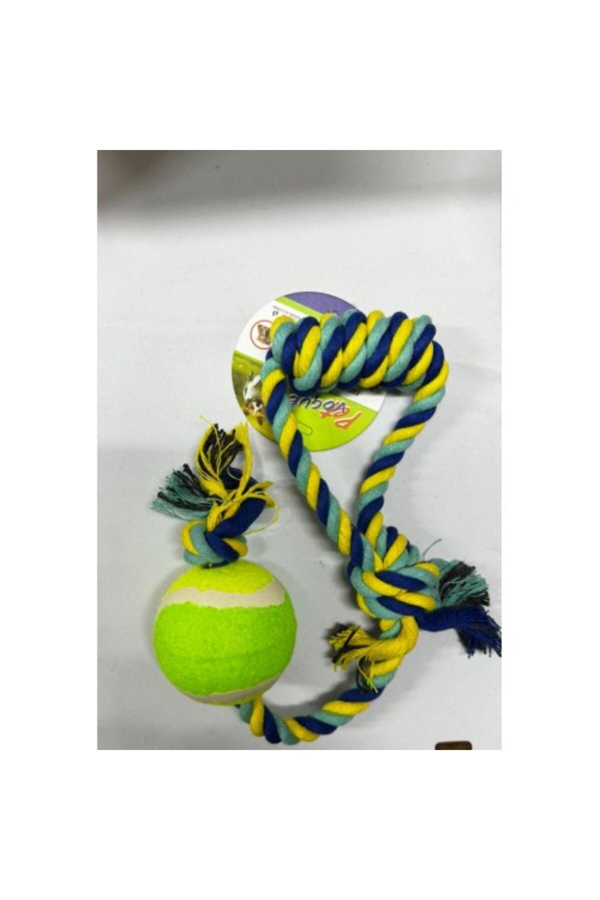 Mu Art Ahşap İpli Köpek Oyun Topu