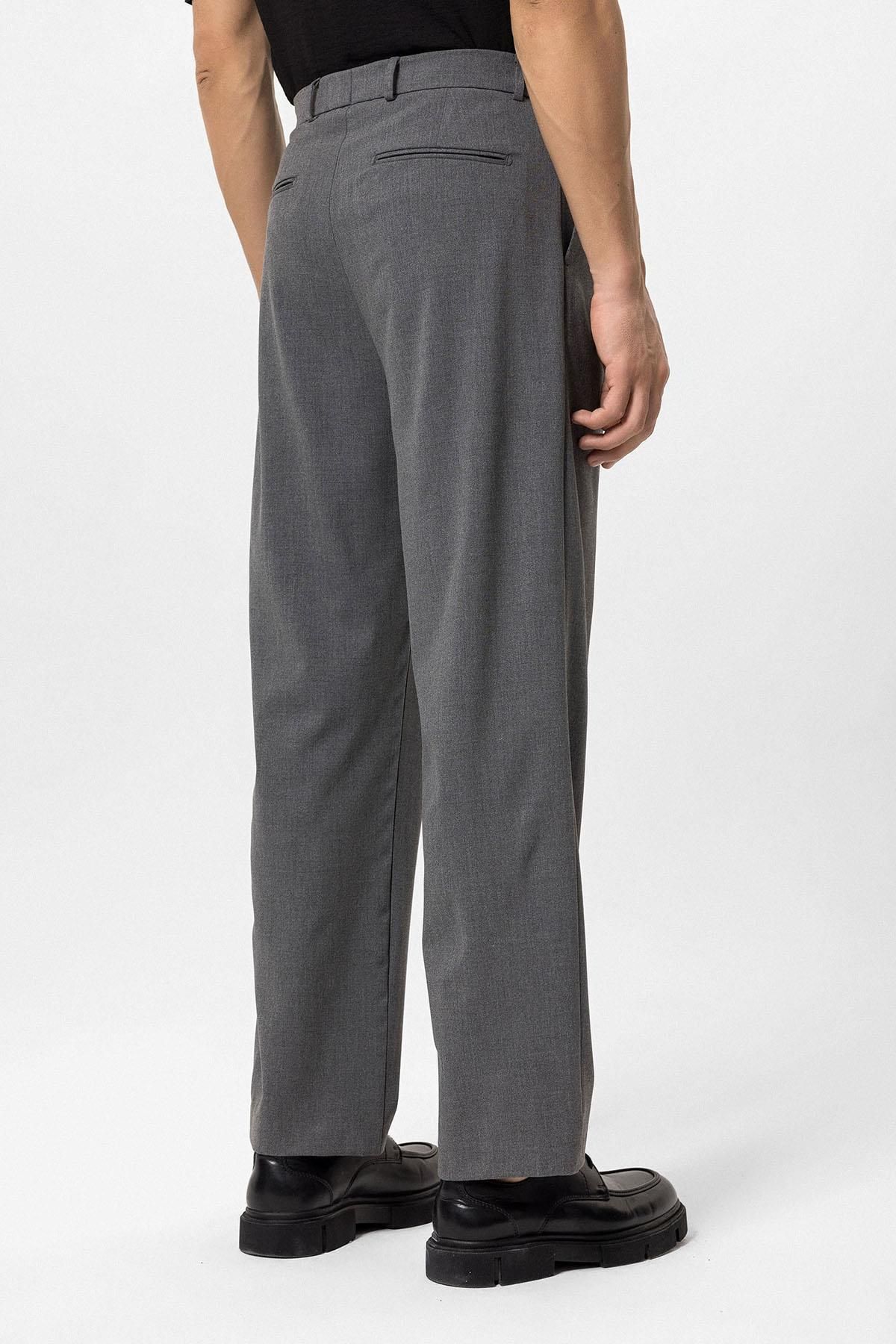 Antioch-Gray High Waist Baggy Men's Pants 5