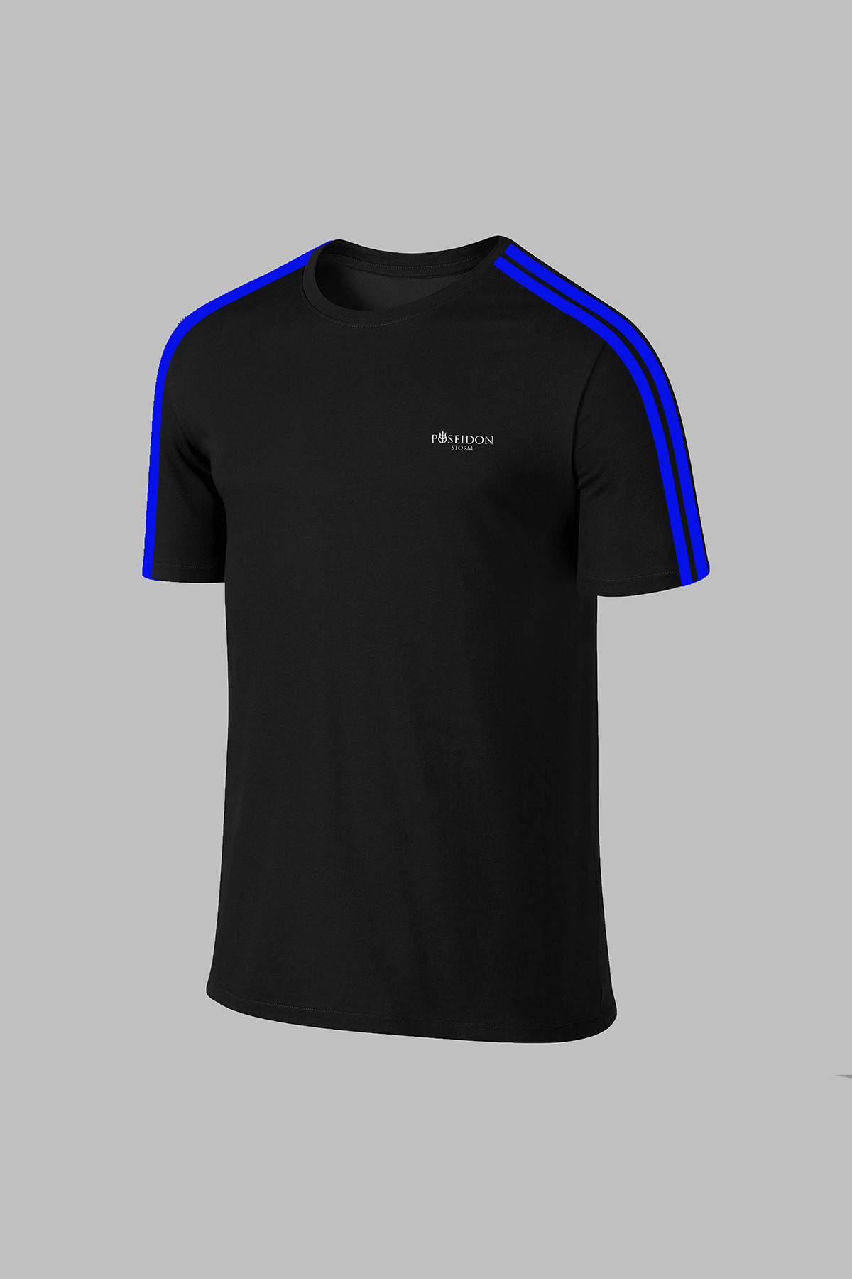 پوزایدون استورم تی‌شرت آستین کوتاه مردانه مشکی Dri-Fit یقه گرد سایز S-3XL