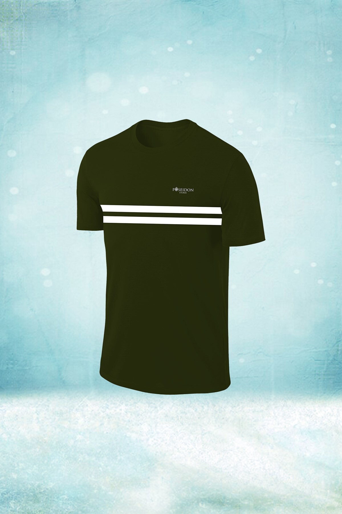 پوزایدون استورم تی‌شرت آستین کوتاه مردانه خاکی درای‌فیت سایز S-3XL