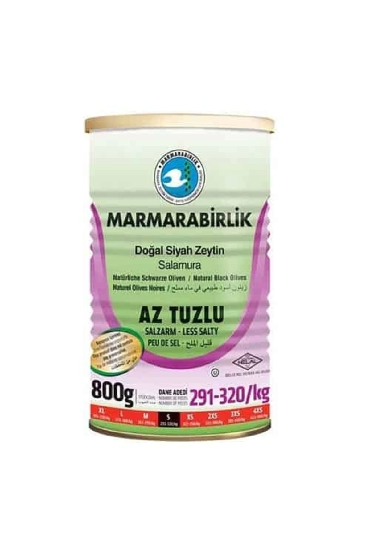 MarmaraBirlik Marmarabi?rli?k Az Tuzlu Salamura Zeyti?n 800 gr