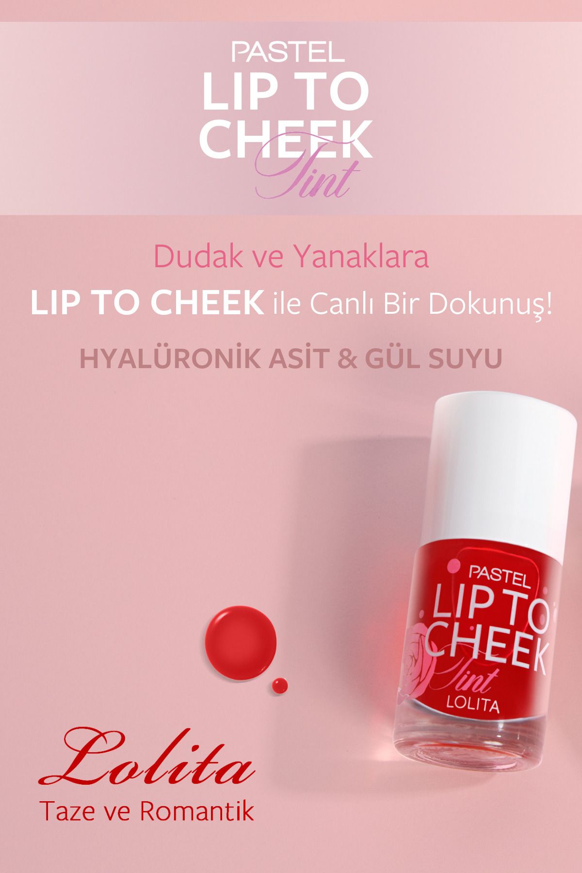 Pastel Lip To Cheek Tint Lolita Ruj Ve Allık-3