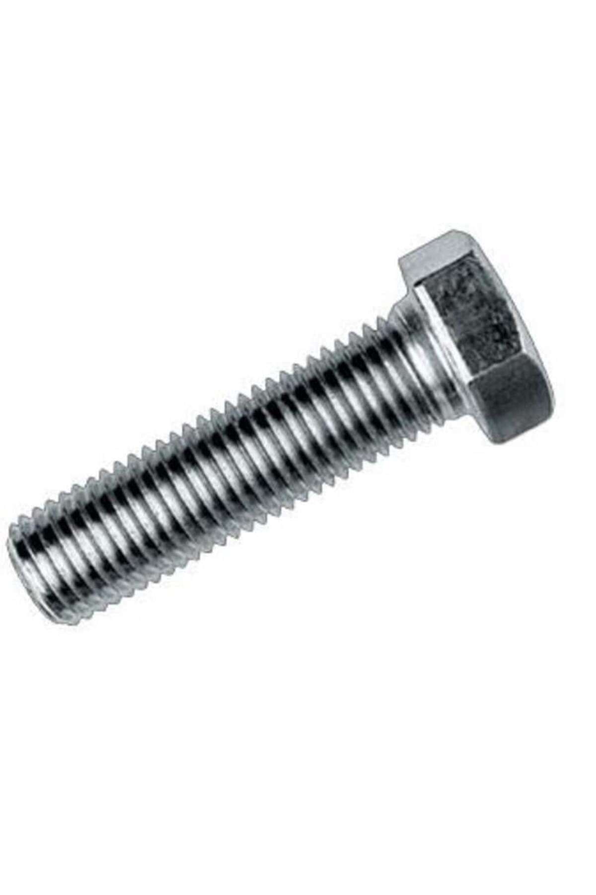 BilfolD M5X10 Civata DIN 933 8,8 Beyaz Tam Paso (10 Adet)