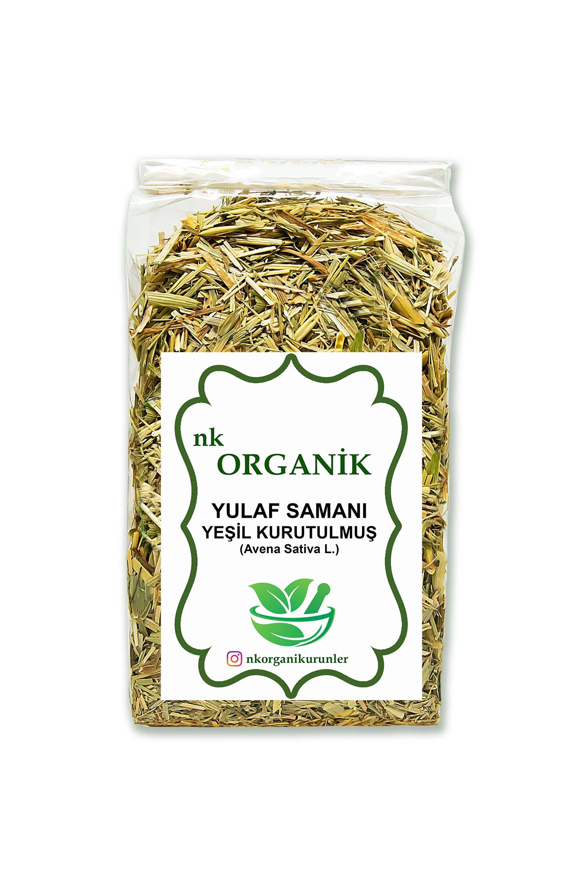 nk organik Yulaf Samanı Yeşil Kurutulmuş (Avena Sativa L.) 50gr