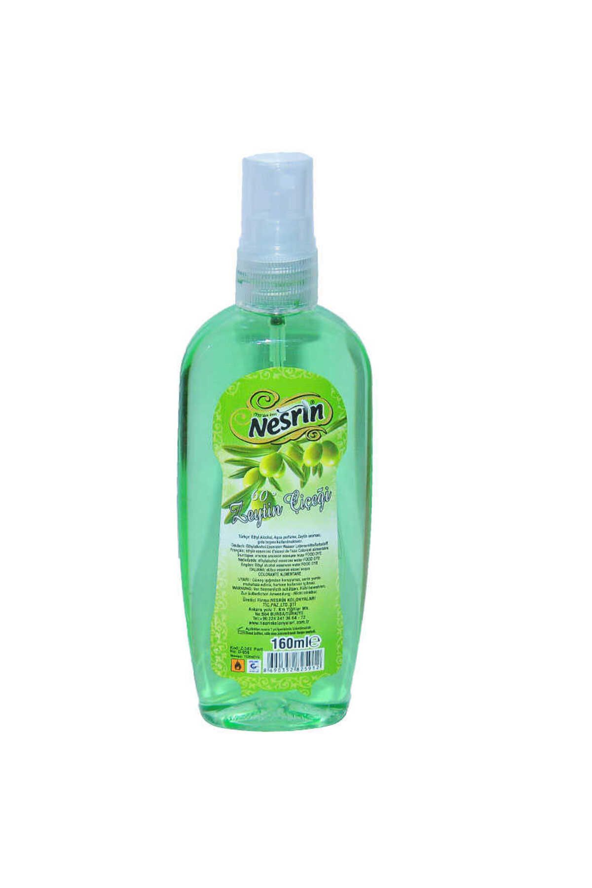 OEM Zeytin Çiçeği Kolonyası 60 Derece Pet Şişe Sprey 160 ML