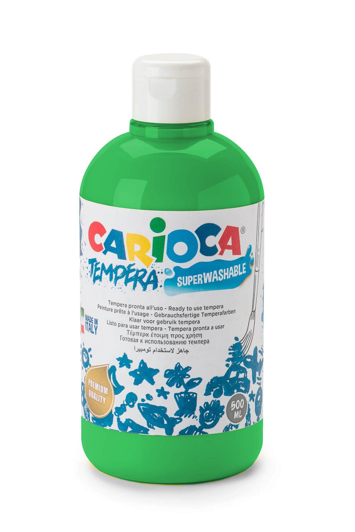 CARIOCA Tempera Boya (SÜPER YIKANABİLİR) 500ml - Yeşil