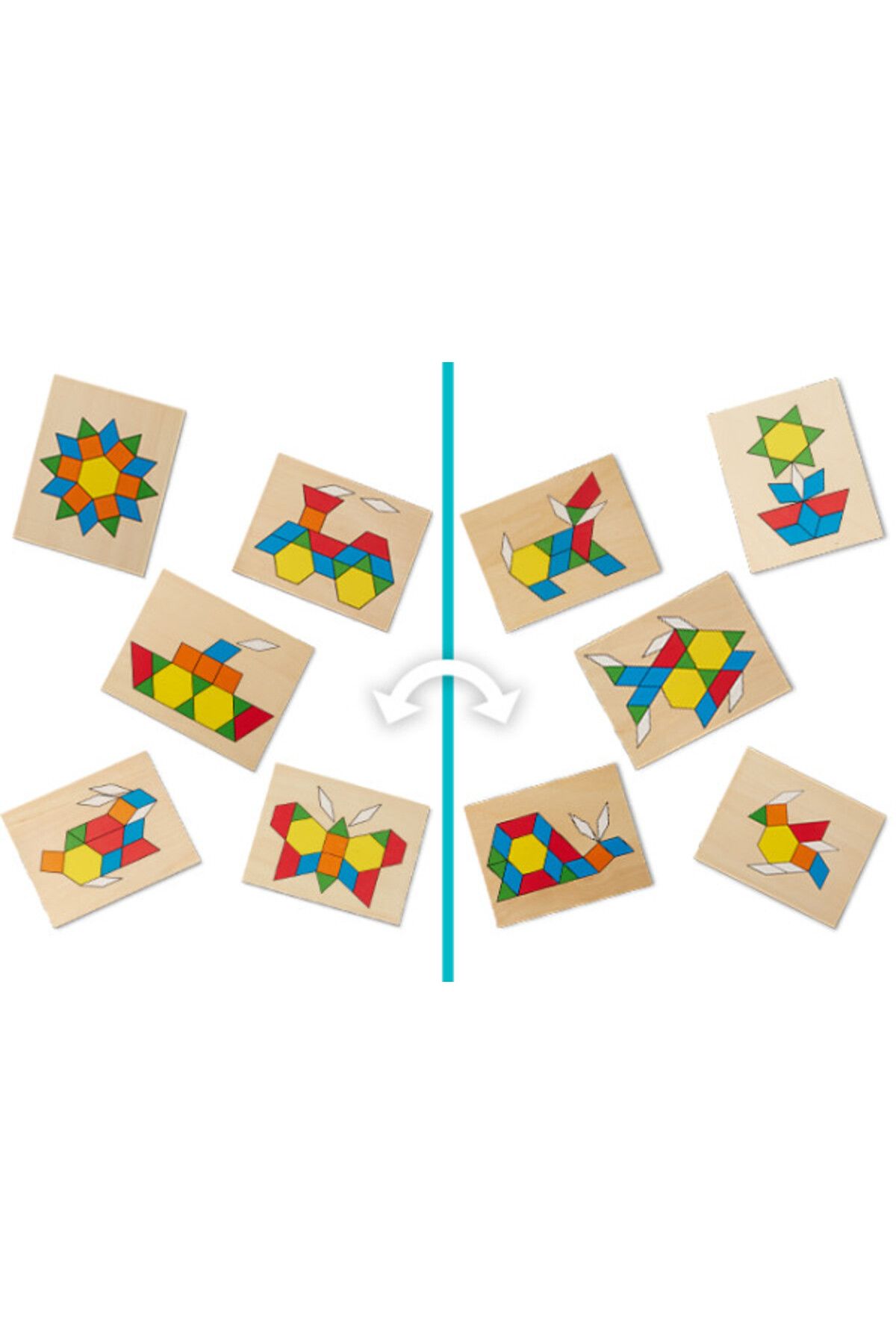Melissa & Doug-Melissa And Doug Wooden Advanced Shape Puzzle 5