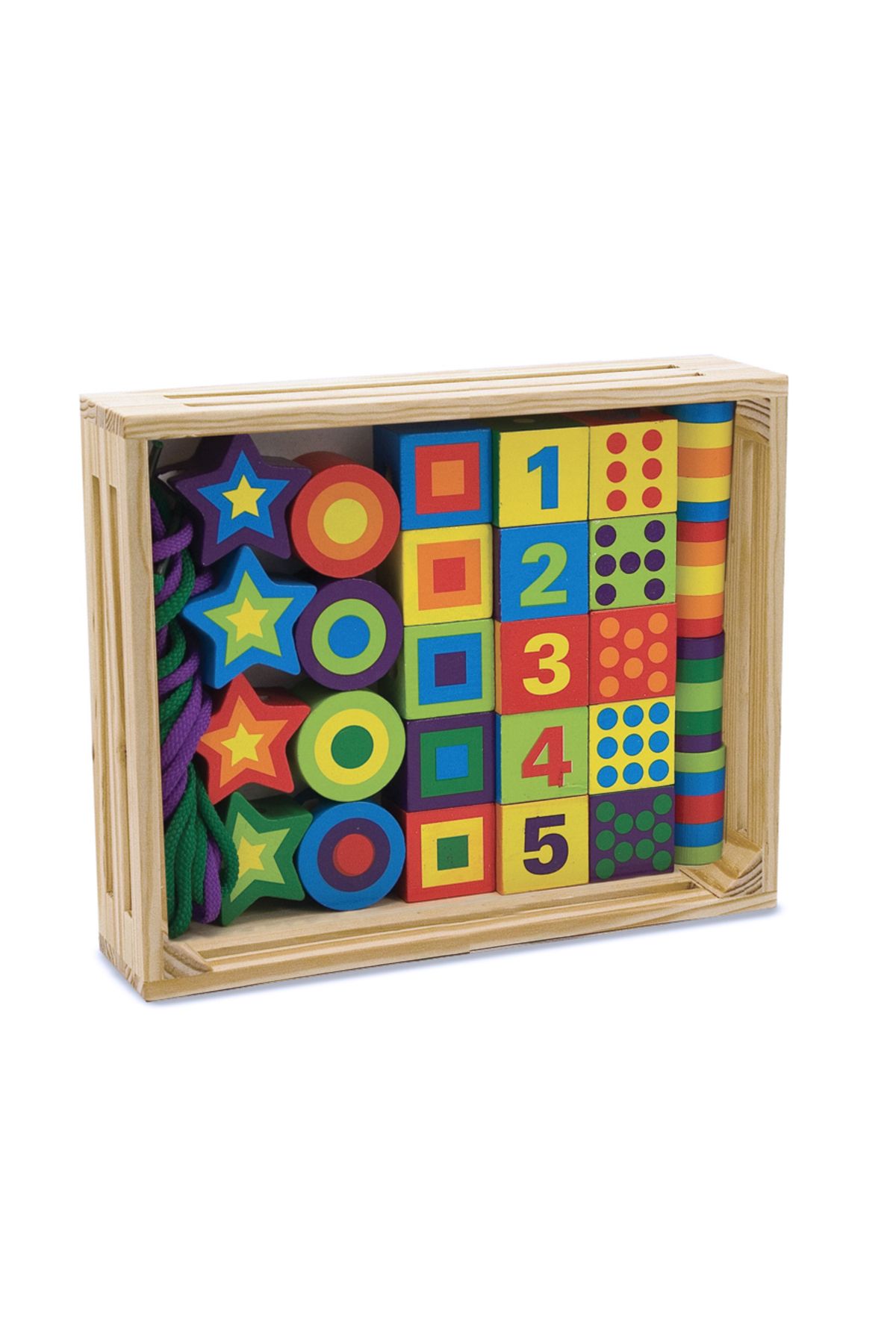 لوازم کاردستی مردانه و زنانه Melissa Doug خط مهره چوبی ملیسا داگ Melissa & Doug