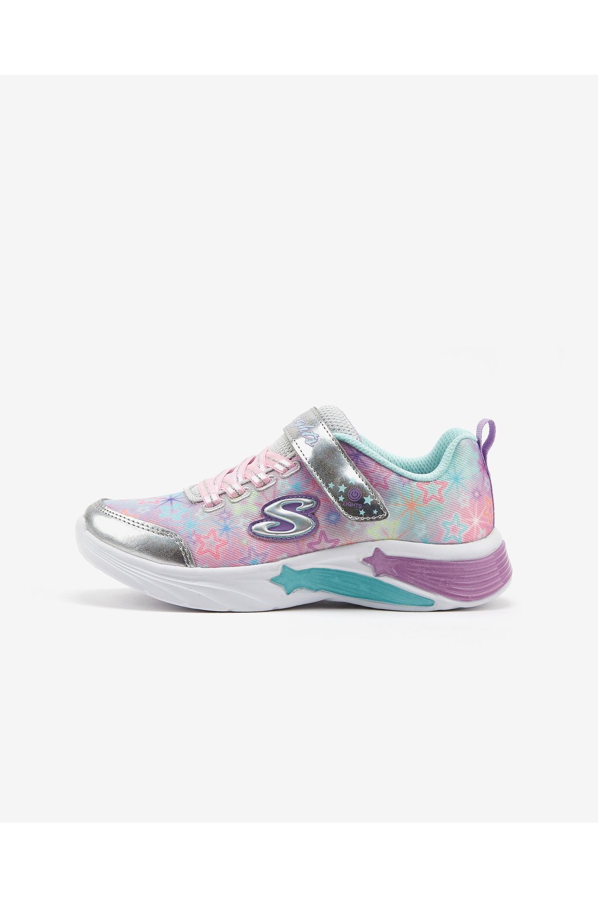 کفش اسپرت دخترانه بزرگ طوسی 302324l Smlt ستاره اسپارکس Skechers