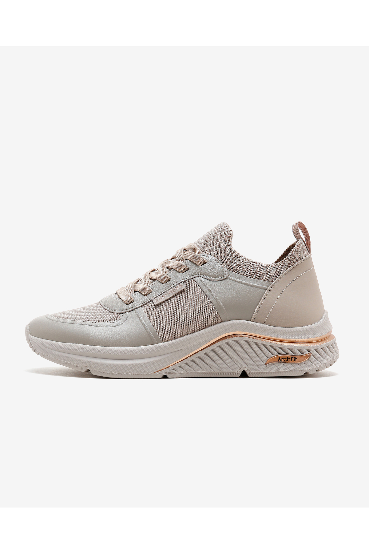 اسکچرز کفش کتانی زنانه ARCH FIT S - MILES - MIGLIO MARCA بژ/طلایی 155569 TPGD