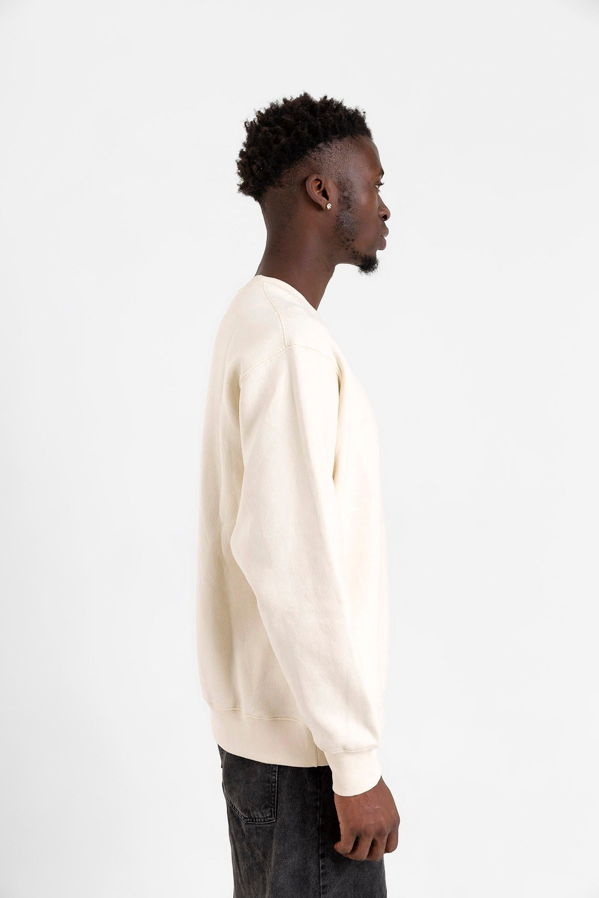Tshirthane-The Lighthouse Minimalist Ecru Men's 2ip Sweatshirt 3
