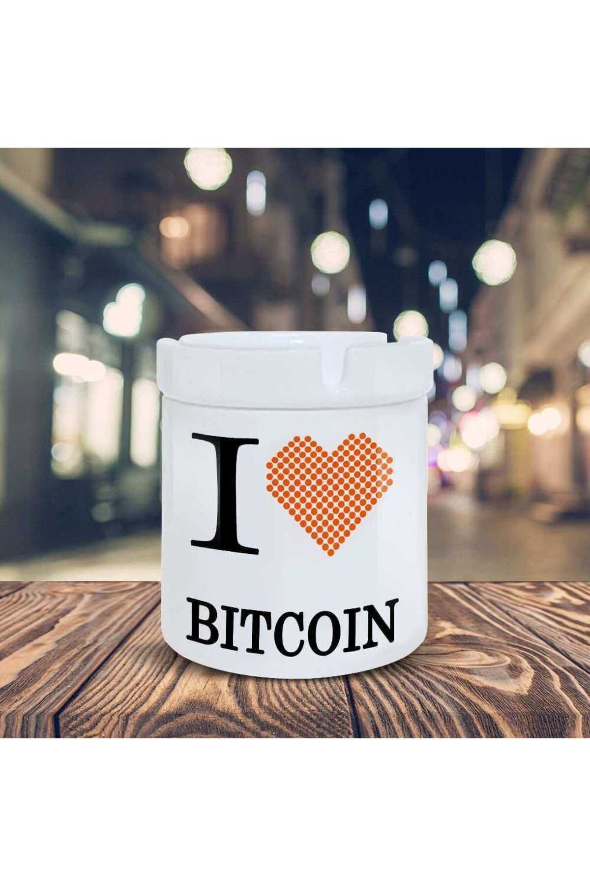 Asilmeydan I Bitcoın Para Birimi Baskılı Küllük Seramik Kül Tablası-20879