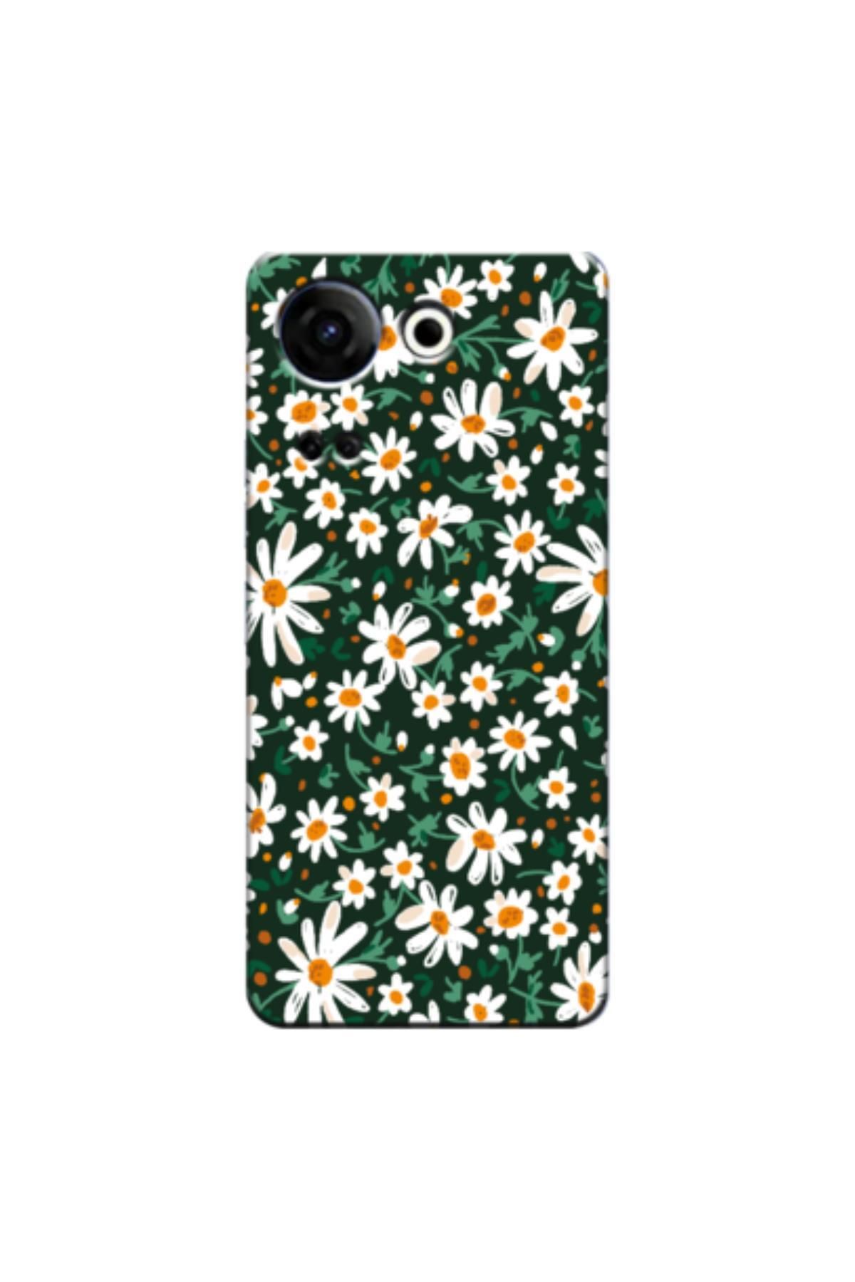 کاور و قاب چند رنگ Tecno Camon 20 4G Case Spring Flowers 4 Silicone طرح دار Zebana