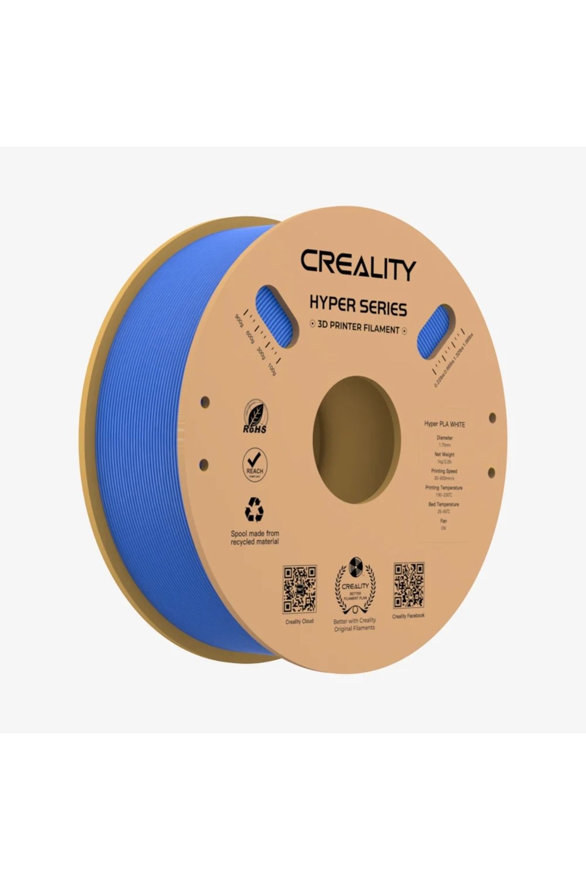 Creality Hyper Pla Mavi 1.75 Mm 3d Yazıcı Filament 1kg