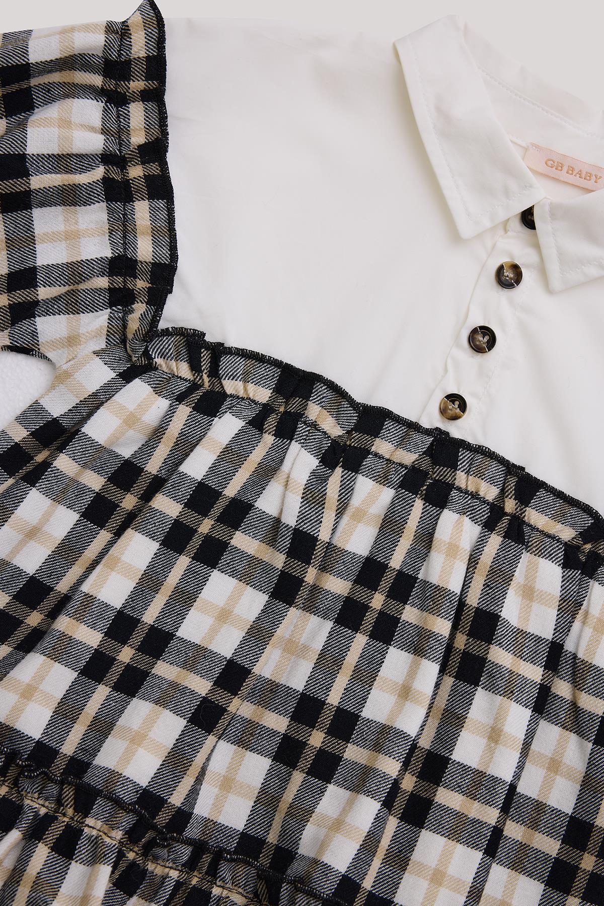 GB Baby BG Store Kız Bebek Ekose Elbise fotoğrafı 3 (önizleme)