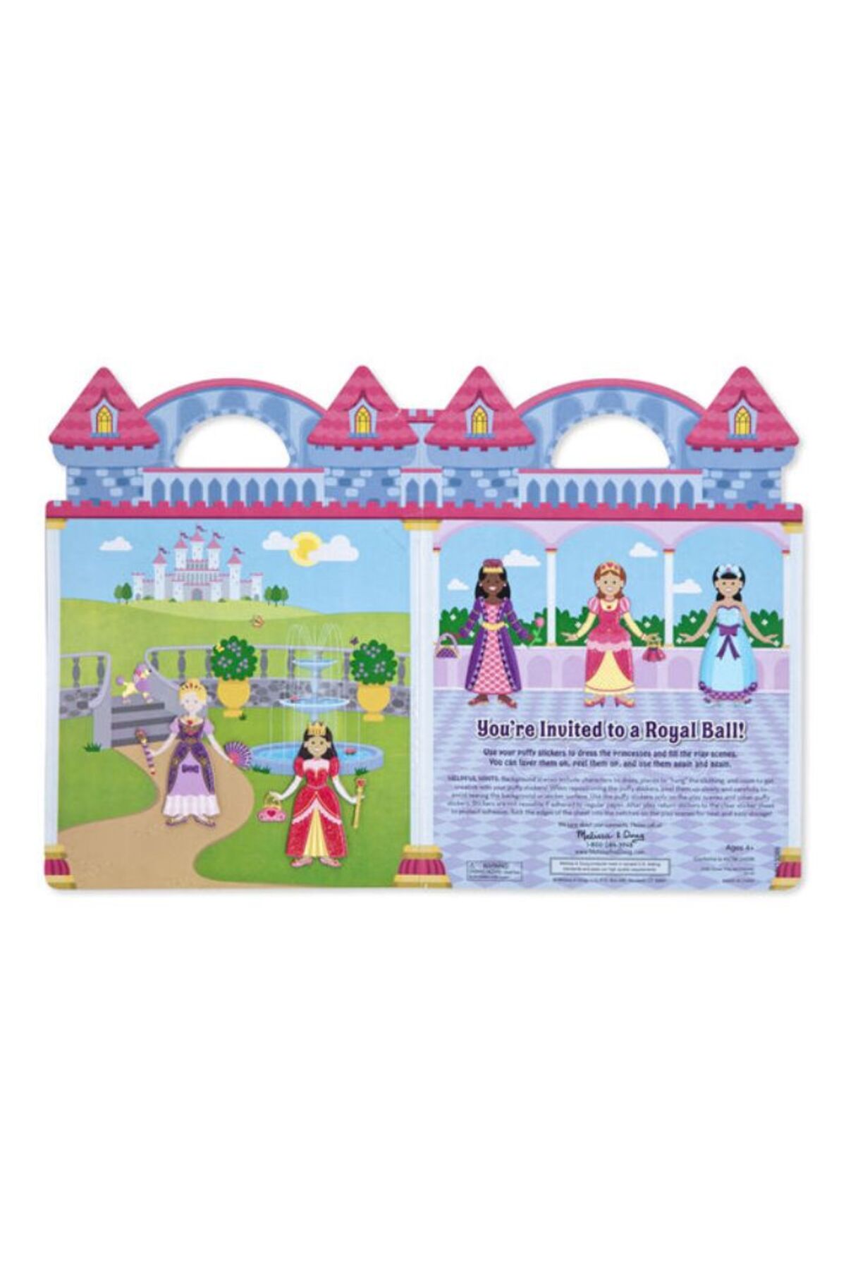 Melissa & Doug Kabartmalı Tak Çıkar Çıkartma Seti - Prenses fotoğrafı 4 (önizleme)