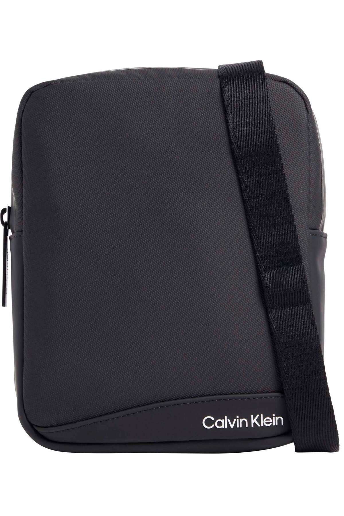 کیف دستی مشکی مردانه گزارشگر کانتی لاستیکی S اورجینال Calvin Klein