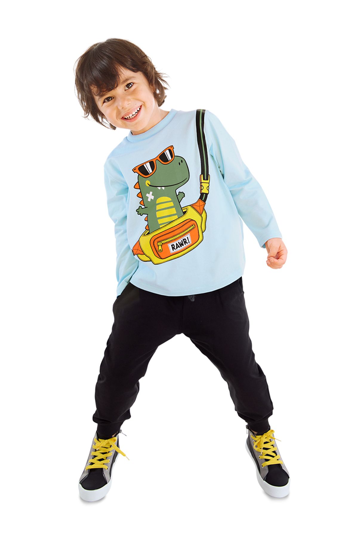 Denokids-Set tricou pentru băiat Dino 1