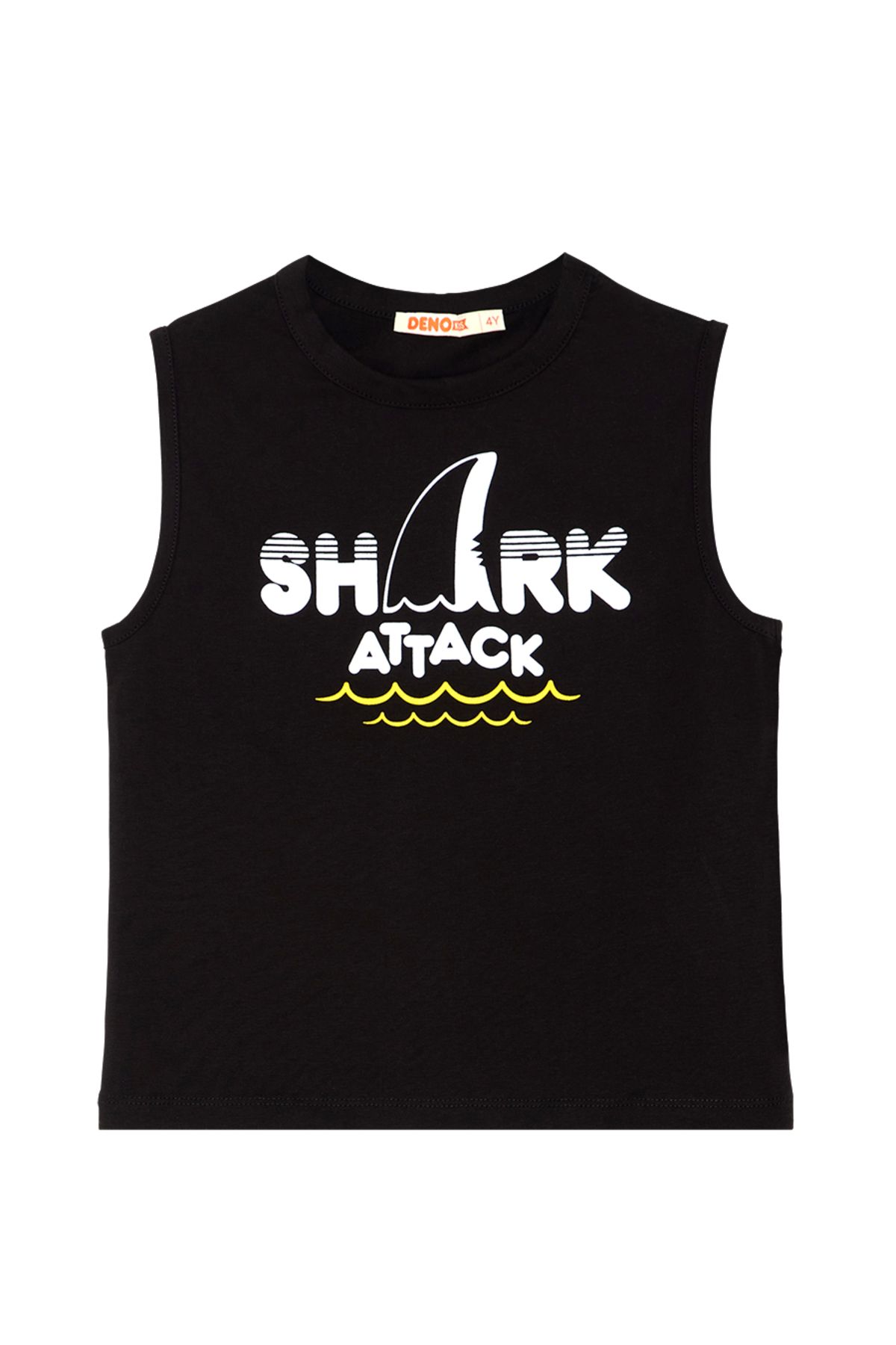 Denokids-Shark Attack Boy Tričko Capri Shorts Set 5