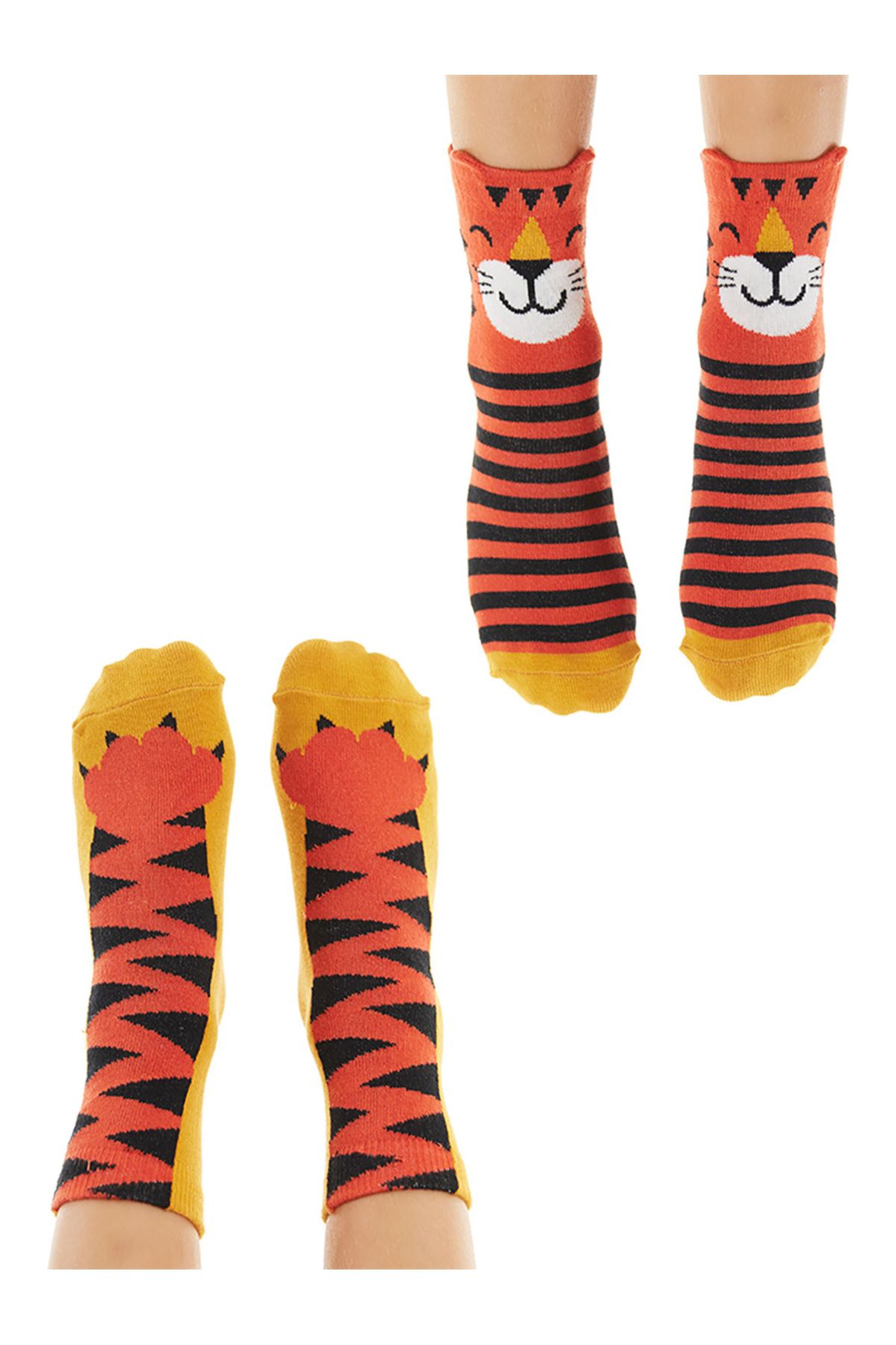 Denokids-Tiger Boy's 2-Piece Socks Set 1