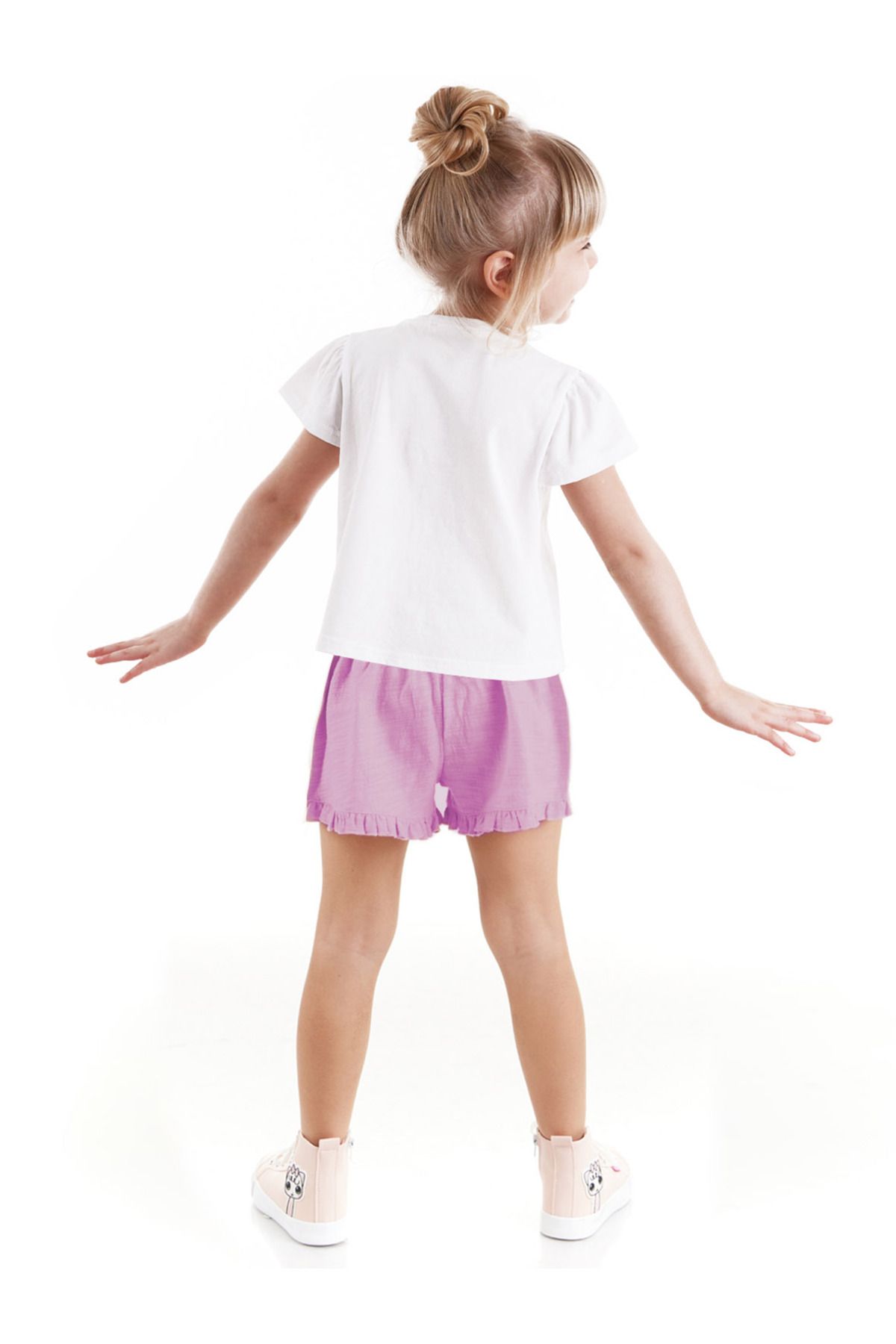 Denokids-Shorts - White - Normal waist 2