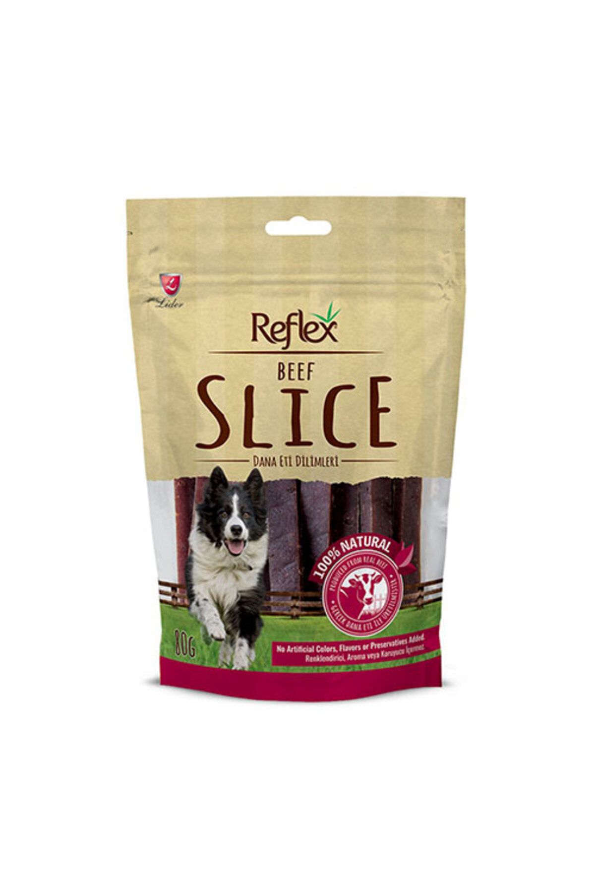 Reflex Beef Slice Dana Eti Dilim Köpek Ödülü 80 gr