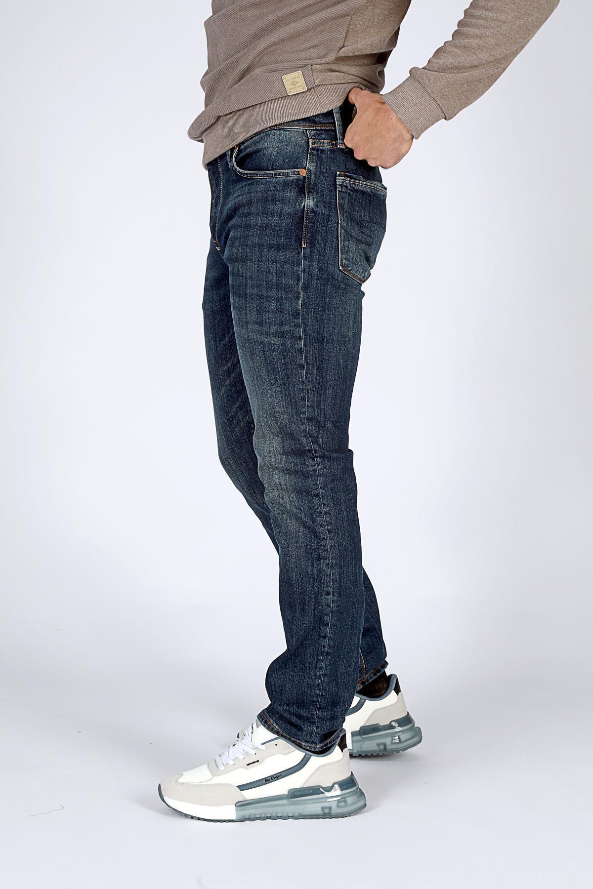 Lee Cooper JAGGER ALEXA DARK Slim Straight Erkek Denim Pantolon 251 LCM 121061 görsel 3