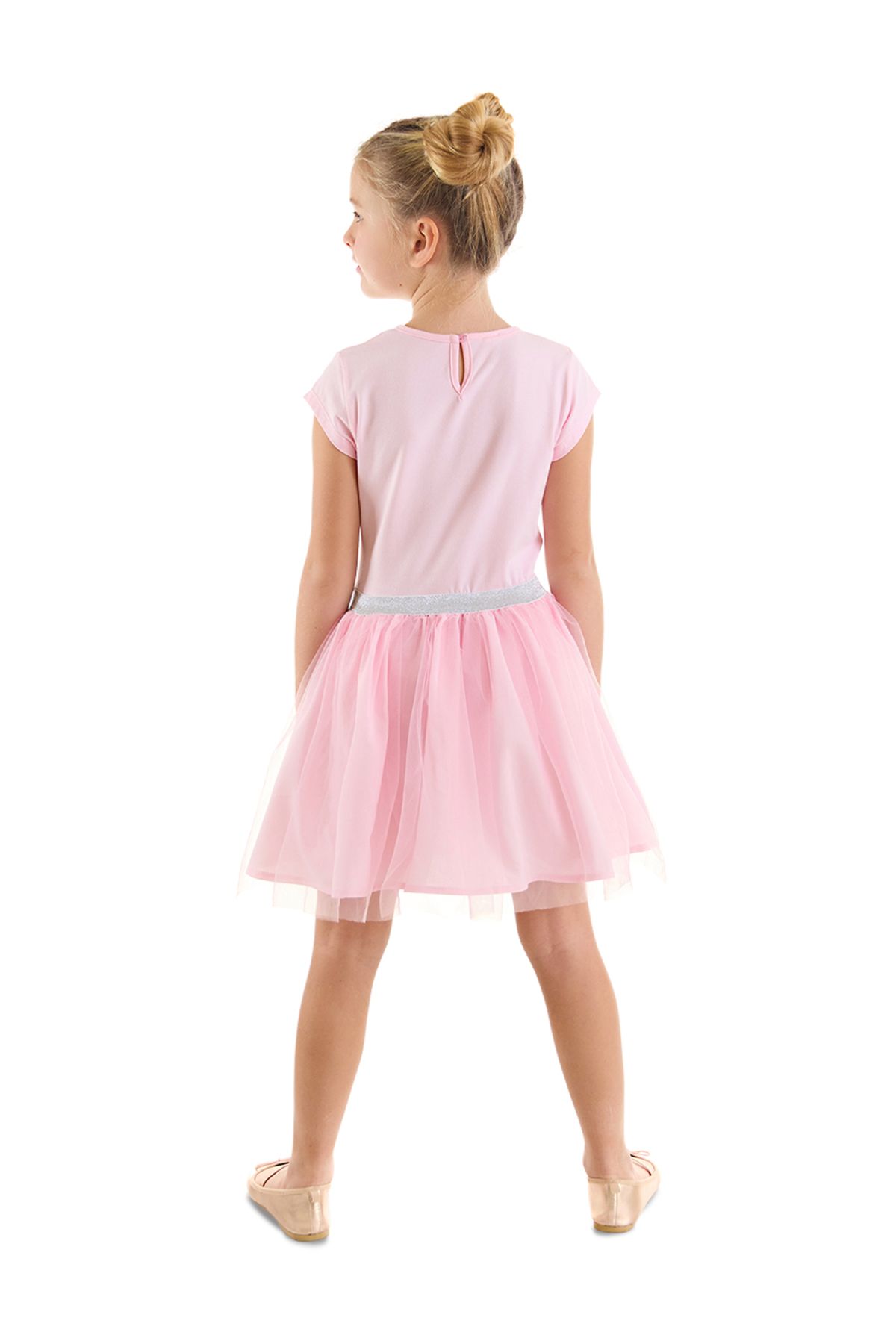 Denokids-Rosa Tüll-Abendkleid für Mädchen mit Einhornmotiv 2