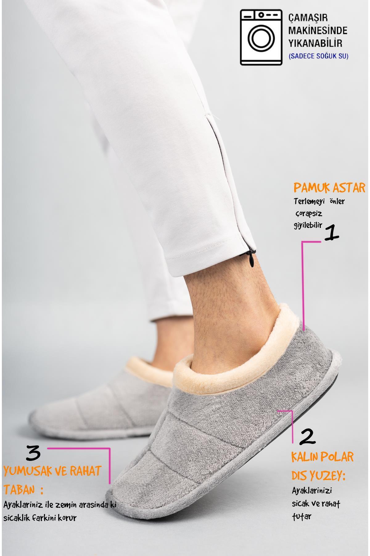 Nmoda Unisex Panduf Kadın Panduf Erkek Panduf Ev Içi Ayakkabısı Yumuşak Taban