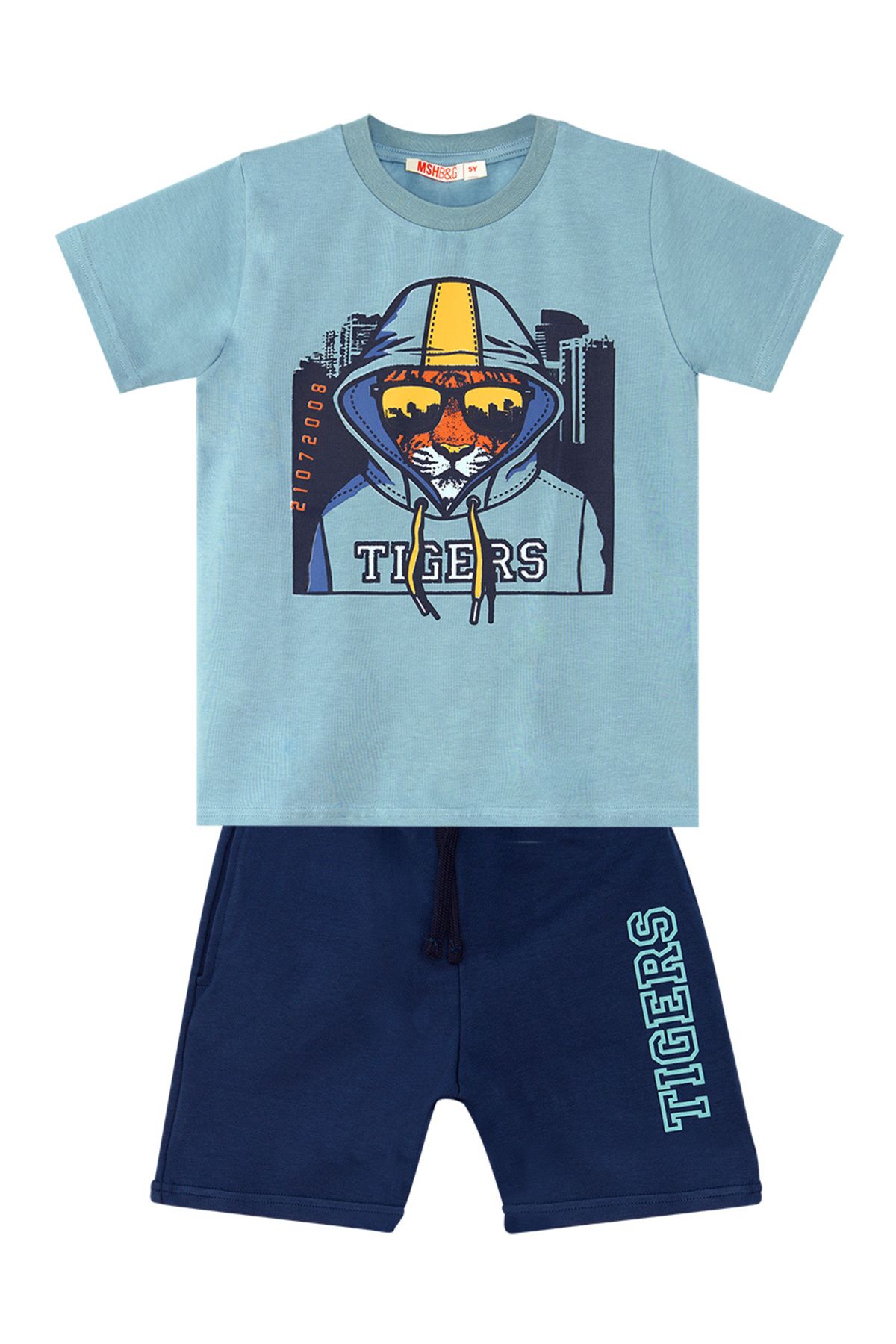 MSHB&G-Sommer-Set aus T-Shirt und Shorts „Tigers“ für Jungen 3