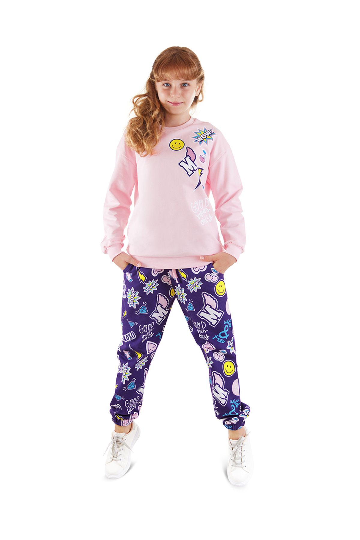 MSHB&G-Girl's Sticker Tracksuit Set 1