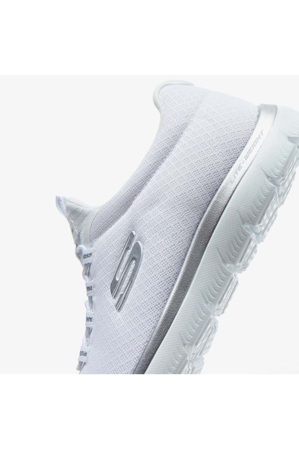 Skechers Summits 12980tk Gunluk Kad n Spor Ayakkab Beyaz Kad n Ayakkab