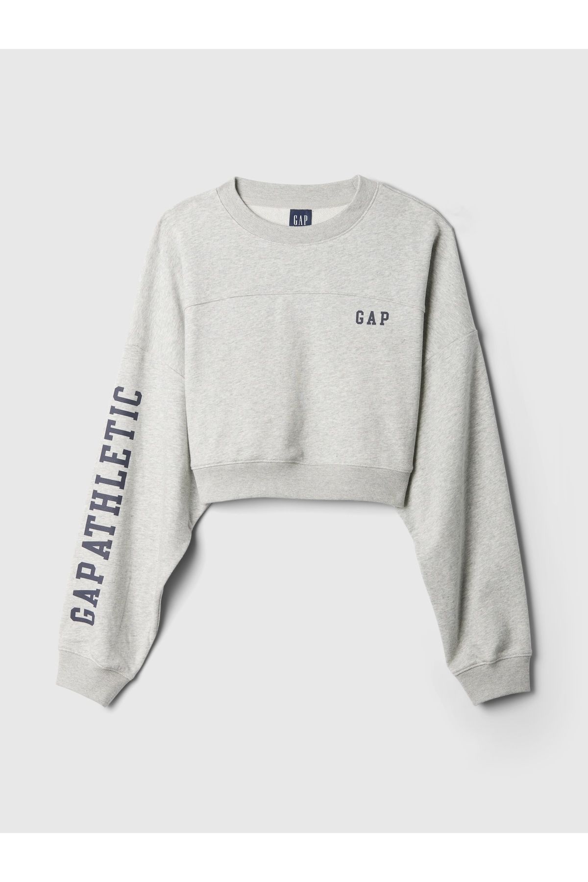 GAP Kad n Gri Gap Logo Vintage Soft Crop Sweatshirt Kad n Giyim