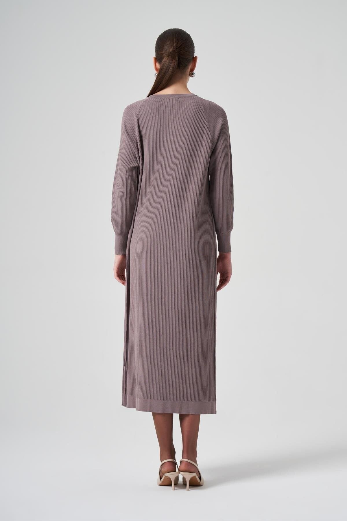 Nuss-Long Corded Mercerized Cardigan - Basic Model 3